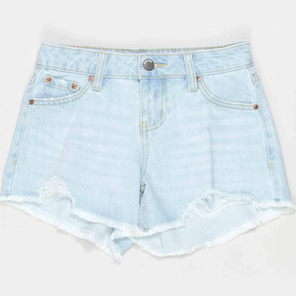 RSQ Girls A-Line Shorts - Light Wash - Size: 14