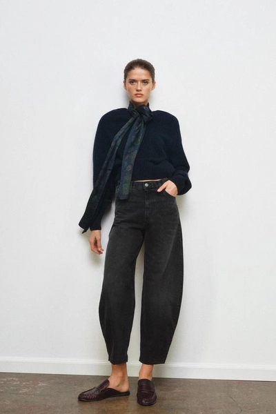 ZW COLLECTION BARREL HIGH-WAIST JEANS