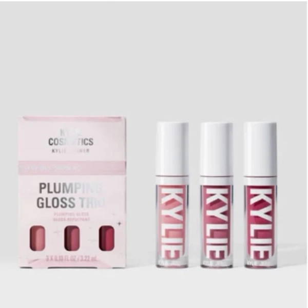 Kylie Cosmetics Makeup | Newkylie Plumping Gloss Trio Gift Set | Color: Pink | Size: Os | Beautyshopkx's Closet