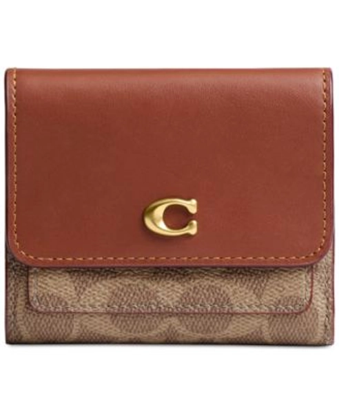 Mila Signature Canvas Flap Wallet 
