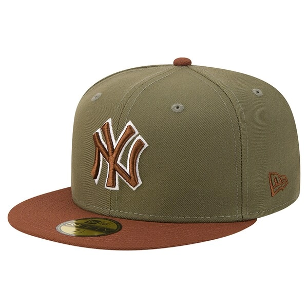 New York Yankees New Era Color Pack 59FIFTY Fitted Hat - Olive/Brown