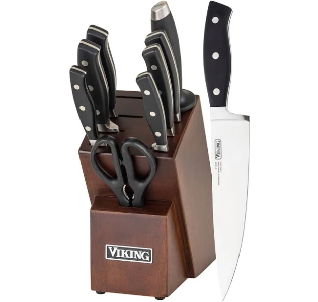 Viking 10-Piece True Forged Cutlery Set with Block