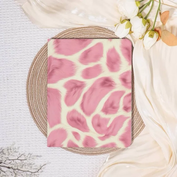Girly Pink Cow Print iPad Case,iPad 2025 Air 7-11/13",Mini 6/7,iPad Pro 2025/2024,iPad Air 6,Apple Tablet 9 Cover,Auto Wake/Sleep,Christmas