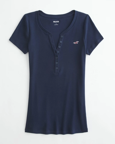 Short-Sleeve Icon Henley