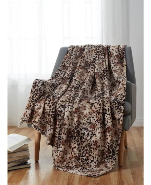 Kate Aurora Safari Living Cheetah Print Oversized Accent Throw Blanket