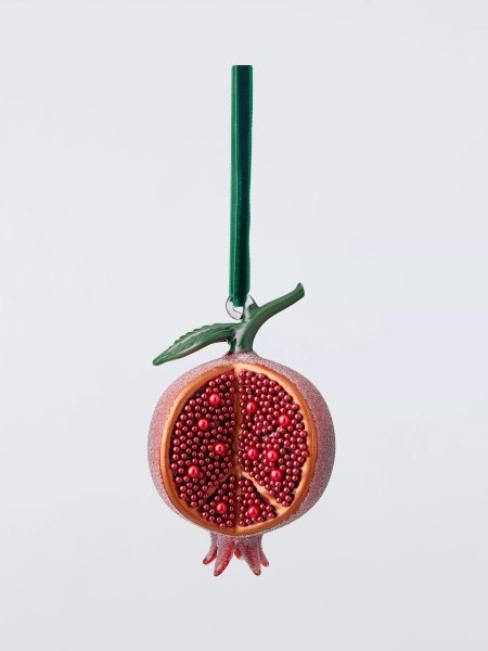John Lewis The Curator Pomegranate Bauble, Red