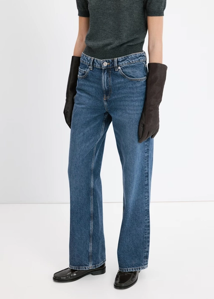 Straight low-waist jeans - Women | MANGO Ireland
