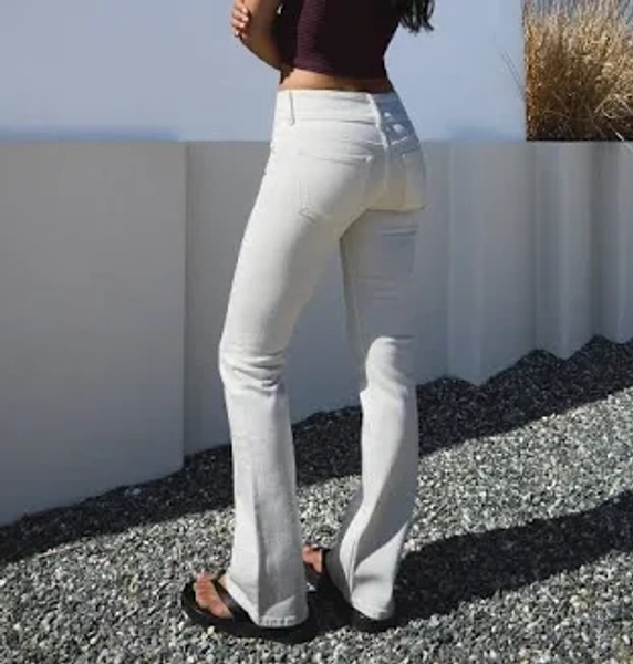 Bershka Women's Low-rise Boot-Cut Jeans