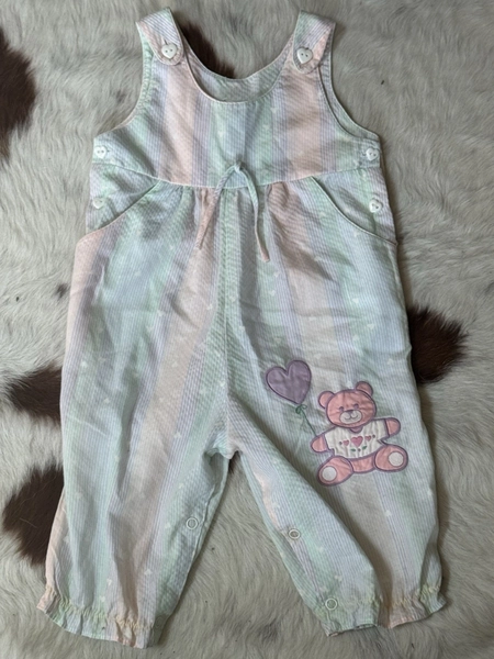 Vintage 80s 90s Pastel Girls Rompers 3-6 Months FOR DISPLAY ONLY