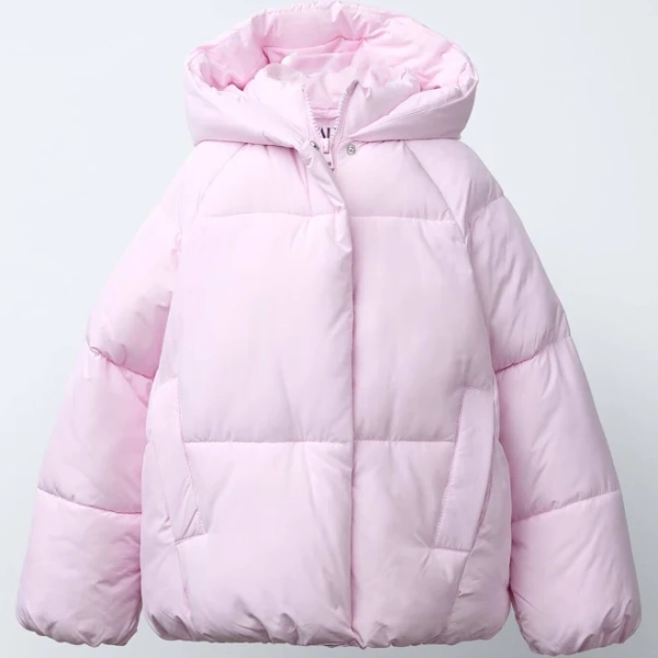 Zara Kids Hooded Puffer Jacket