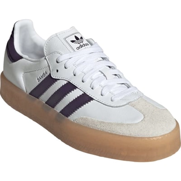 adidas Sambae Sneaker in White/Off White/Aurora Plum at Nordstrom, Size 6.5