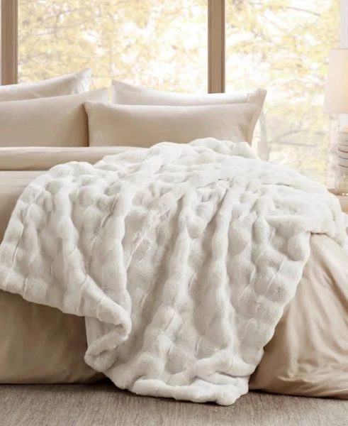 Madison Park Vivienne Faux Fur Throw