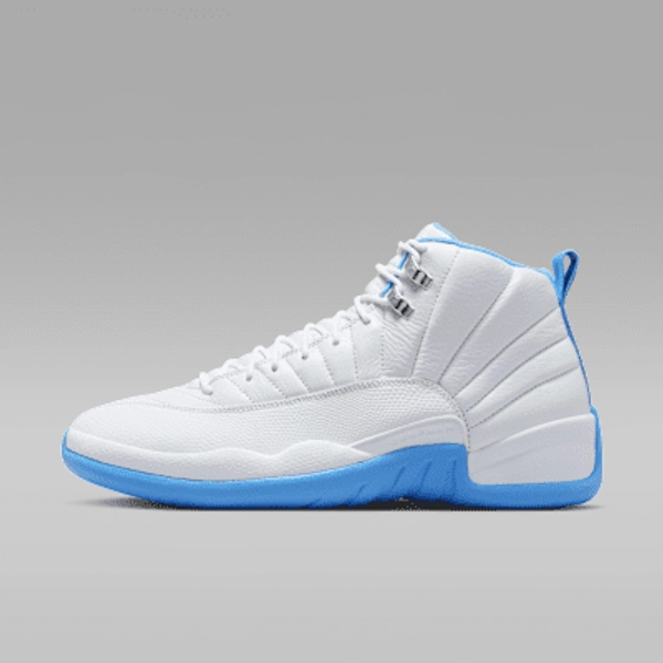 Air Jordan 12 Retro "White and University Blue" Men's Shoes