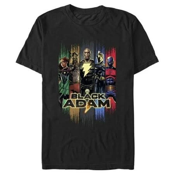 Black Adam Men's Superheroes From JSA Graphic T-Shirt