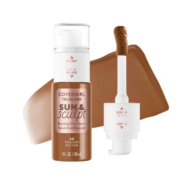 COVERGIRL TruBlend Sun & Sculpt Bronzing Glow Serum - 40 Medium - 1 fl oz