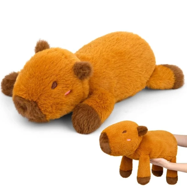 Weighted Capybara Plush 10in 0.8lbs Stuffed Animal Plushies For &adults Cute Huggable Pillow Anime And Birthday Gifts