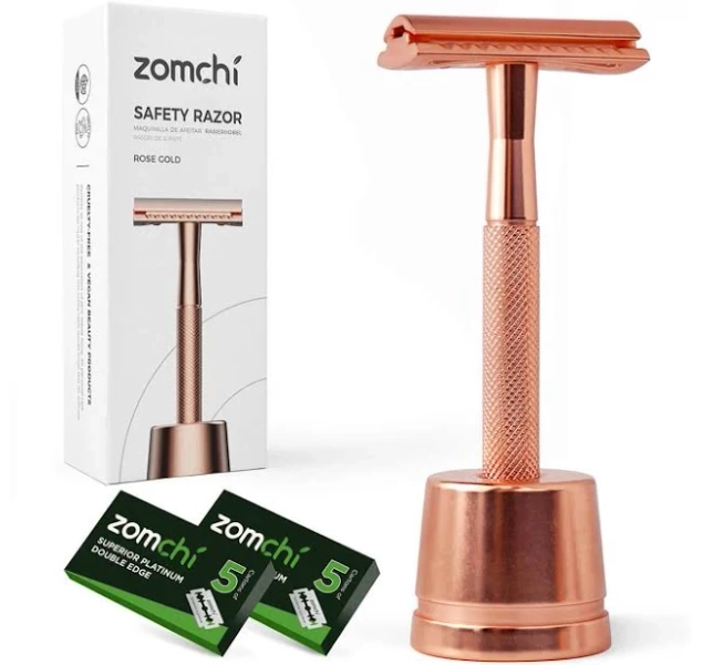 Double Edge Safety Razor for Women Safety Razor with 5 Blades Women Razor with a Delicate Box