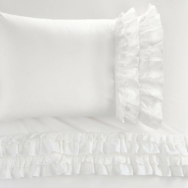 LoveShackFancy Bow Ruffle Sheet Set