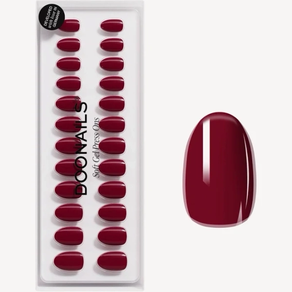 Doonails Reusable Soft Gel Press On Nails Short Round Love Paris
