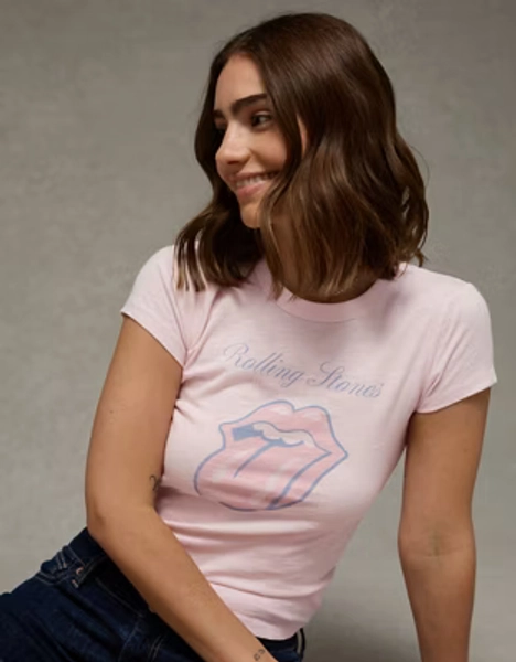 AE Rolling Stone Graphic Hey Baby Tee