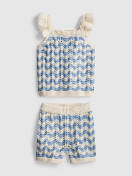 0-36mths | Knitted Top and Shorts Set