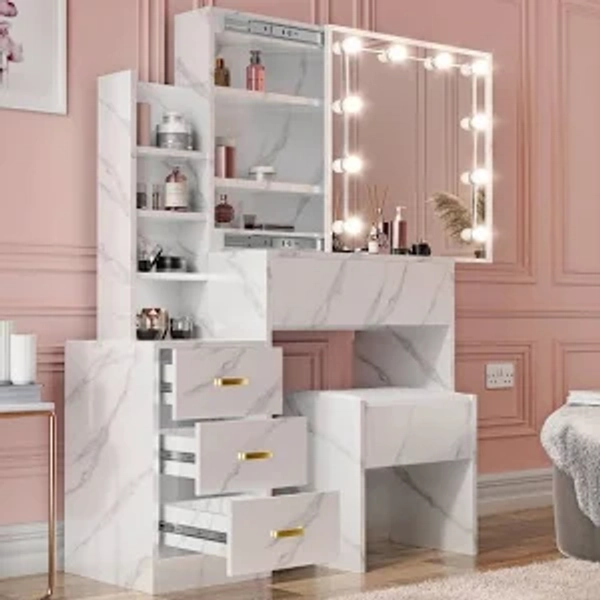 DHS Hollywood Mirror Dressing Table