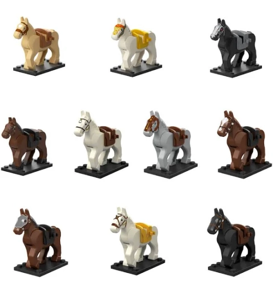 Horses for Building Block Minifigures