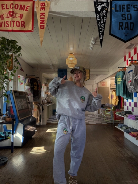 Tiger grey SWEATPANTS — PEACE LOVE AUTISM