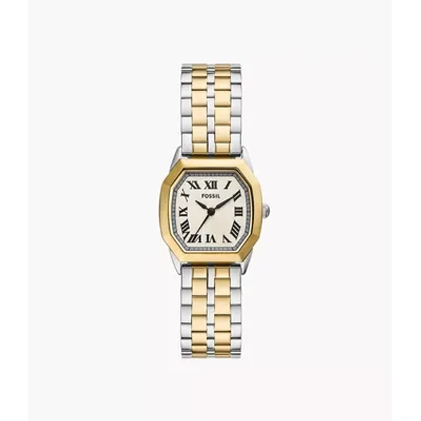 Harlow Three-Hand Two-Tone Stainless Steel Watch