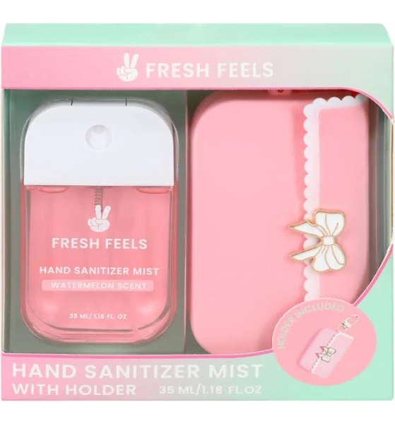 Fresh Feels Watermelon Hand Sanitizer Mist with Holder Set
