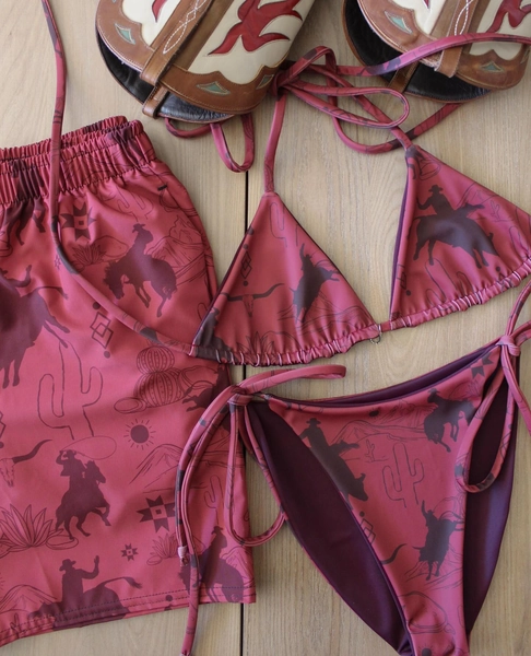 Couple Swimwear Women's Bikini Set+Men’s Swim Trunks