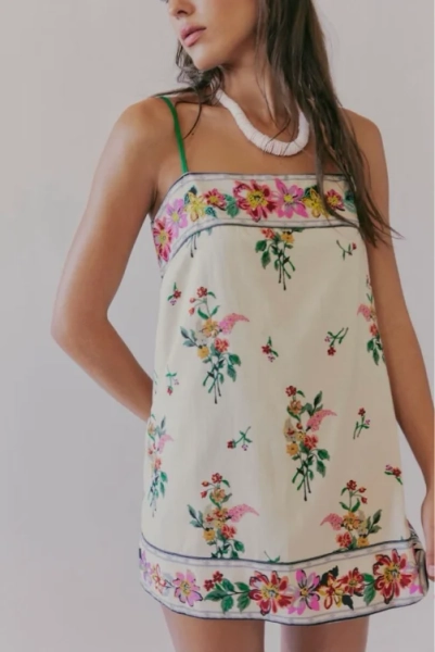 Ivory Bali Take Me With You Mini Dress