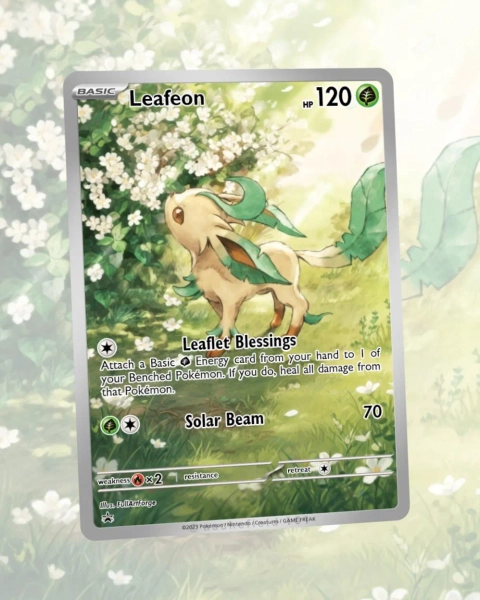 Leafeon Custom Made Card Fan Art Card