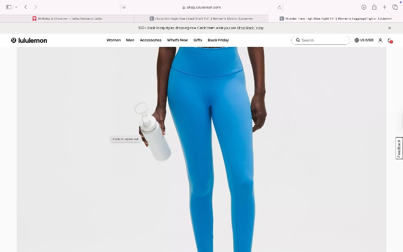 Wunder Train High-Rise Tight 25" - cornflower