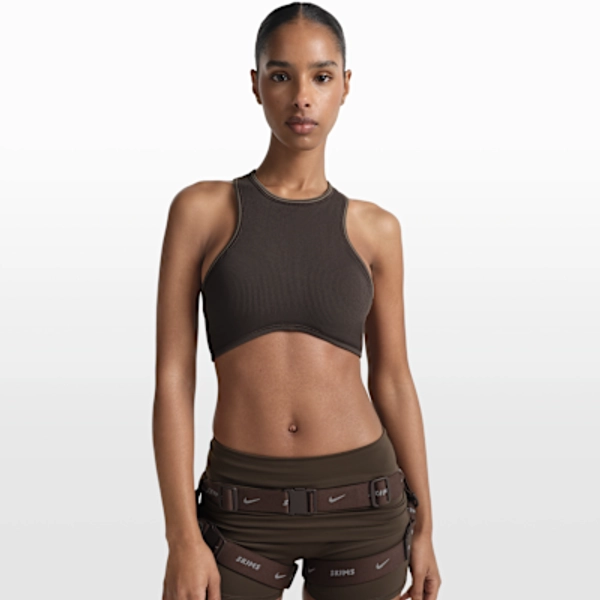 NikeSKIMS Ribbed Seamless Women's Racerneck Bra