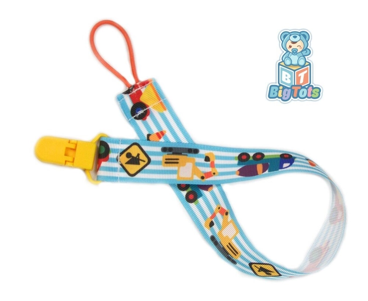 Adult Baby CONSTRUCTION pacifier  clip abdl