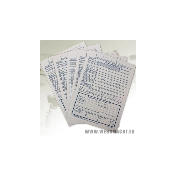 Personal Classification Card for German Soldier