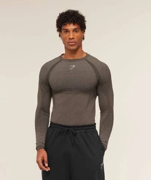 Gymshark Shadow Seamless Long Sleeve T-Shirt
