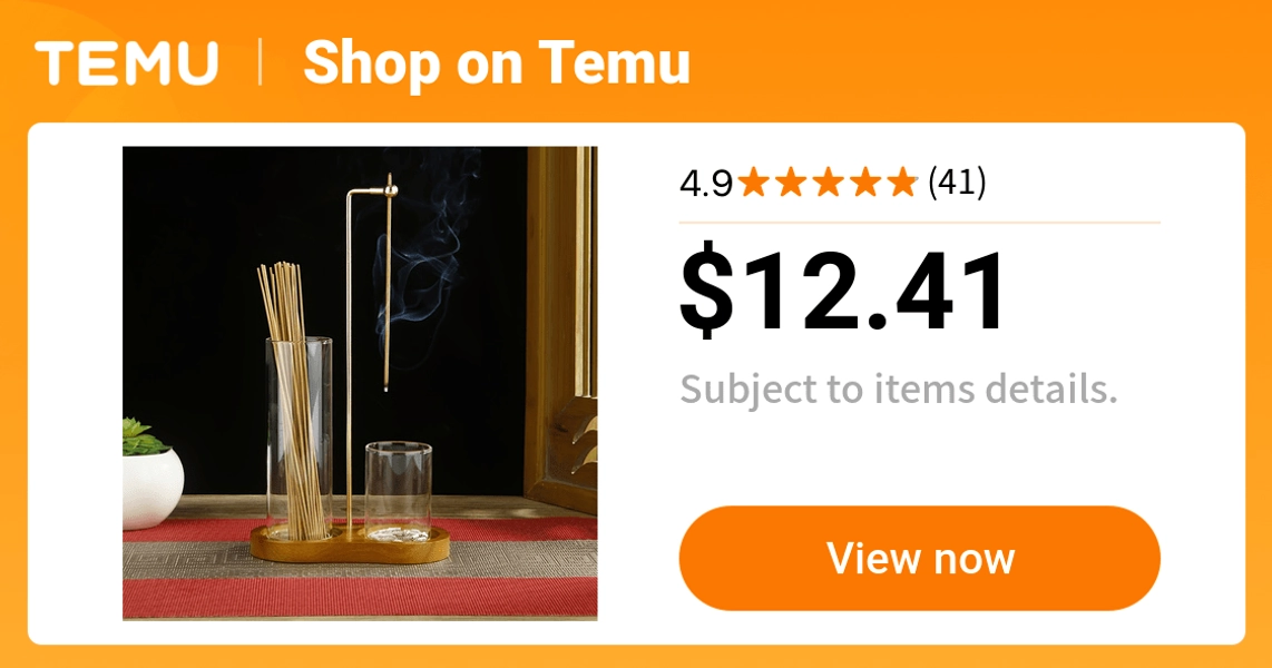 inverted incense holder 8 character design dual use glass - Temu