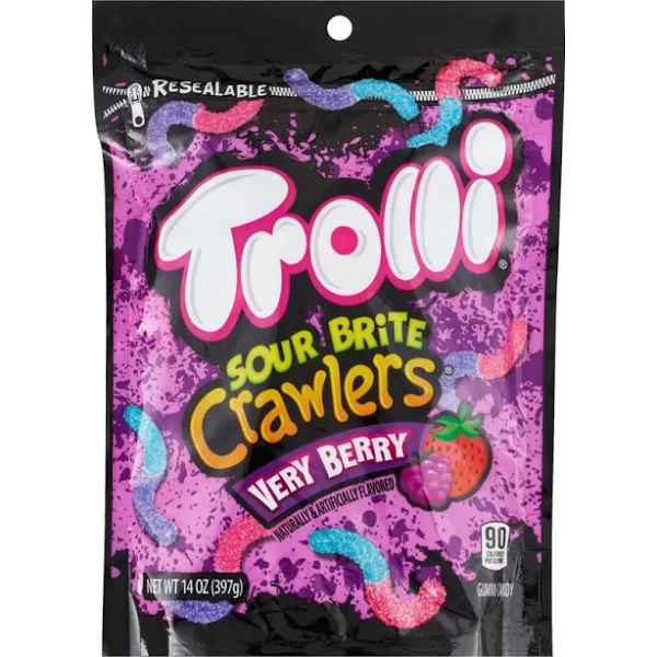 Trolli Sour Brite Crawlers Gummy Worms