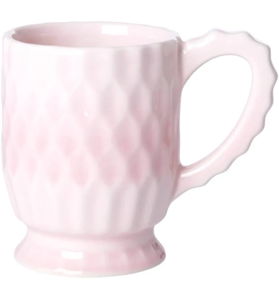 Ceramic Mug Pink. Set of 6 mugs