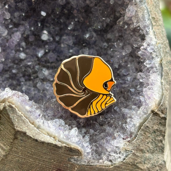 Tiny Curled Up Isopod Enamel Pin / Rubber Ducky /Small Pins / Filler Pin