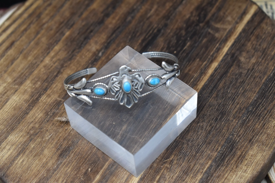 Turquoise Thunderbird Cuff by Paige Gordon