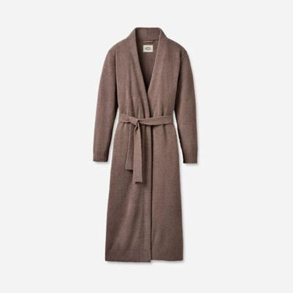 UGG® Women's Lenny Robe II Cozy Knit Tops in Allspice, Size 3X