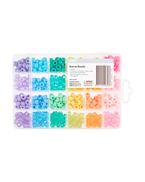 Barrel Beads Set - Brights