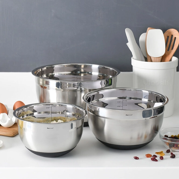 Stainless Steel Mixing Bowl Set  3 Piece