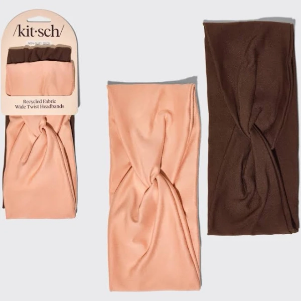 Kitsch 2-pc Wide Twist Recycled Fabric Headbands
