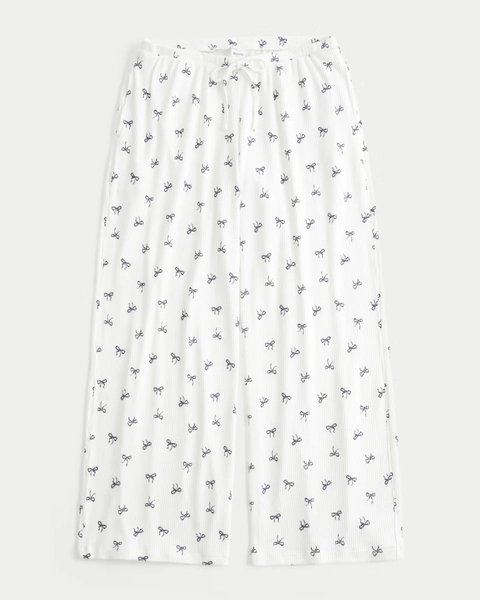 Cozy Ribbed Wide-Leg Pants