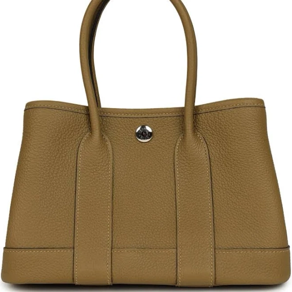 Hermes Garden Party Neo 23 Dune Negonda Palladium Hardware