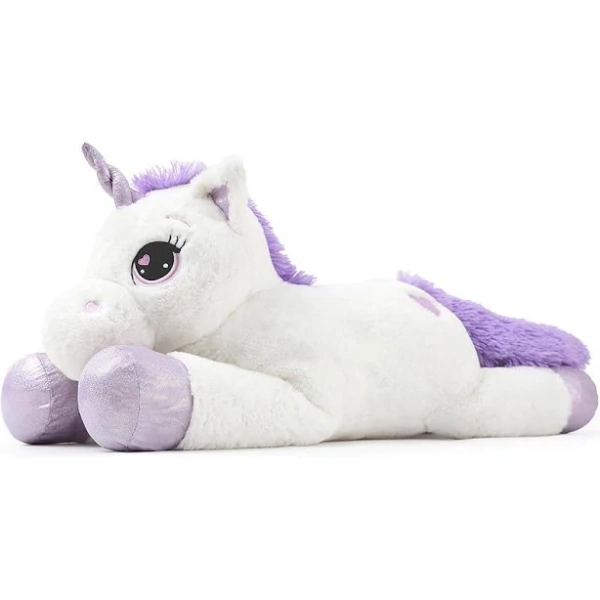 Big Unicorn Stuffed Animal Plush Toys Soft Unicorn Plush Pillow Gifts for Kids Girls Boys Girlfriend White 31''